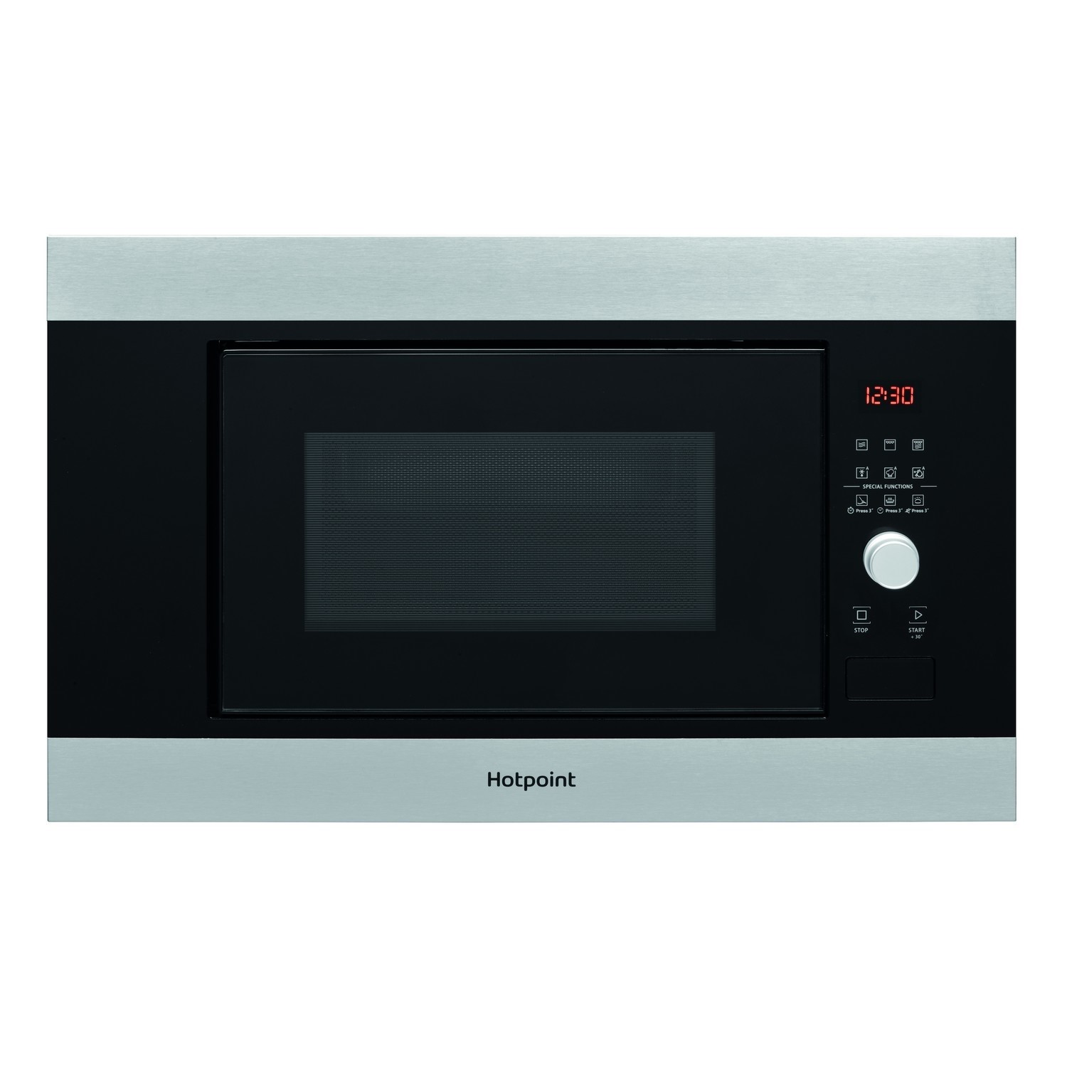 Hotpoint 20L 800W Built In Microwave & Grill Stainless Steel MF20GIXH