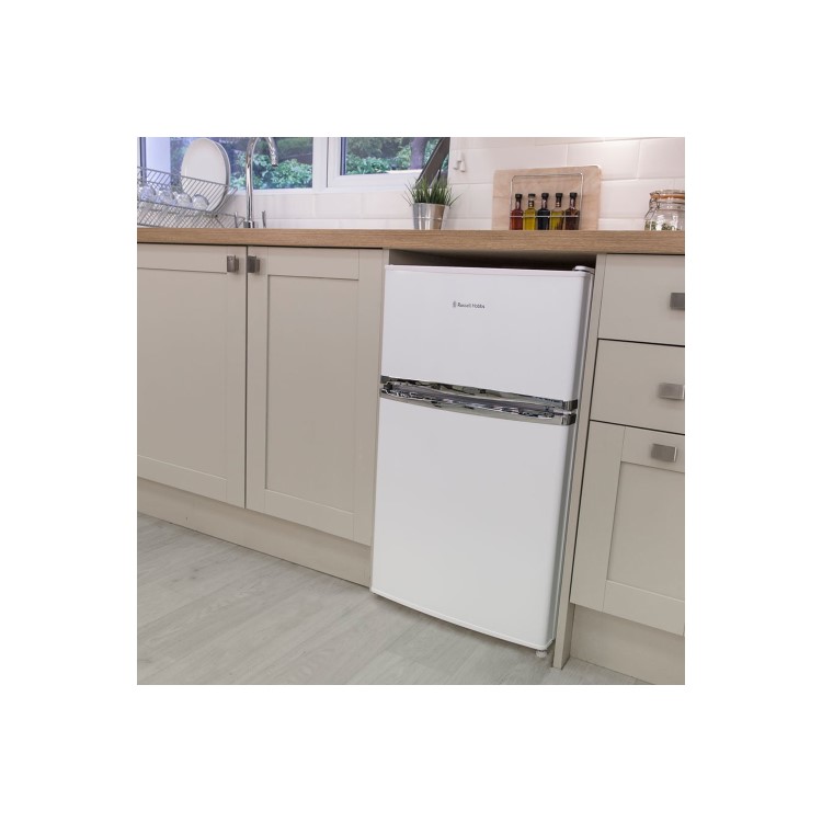 Refurbished Russell Hobbs RHUCFF50W Freestanding 90 Litre 70/30 Fridge Freezer