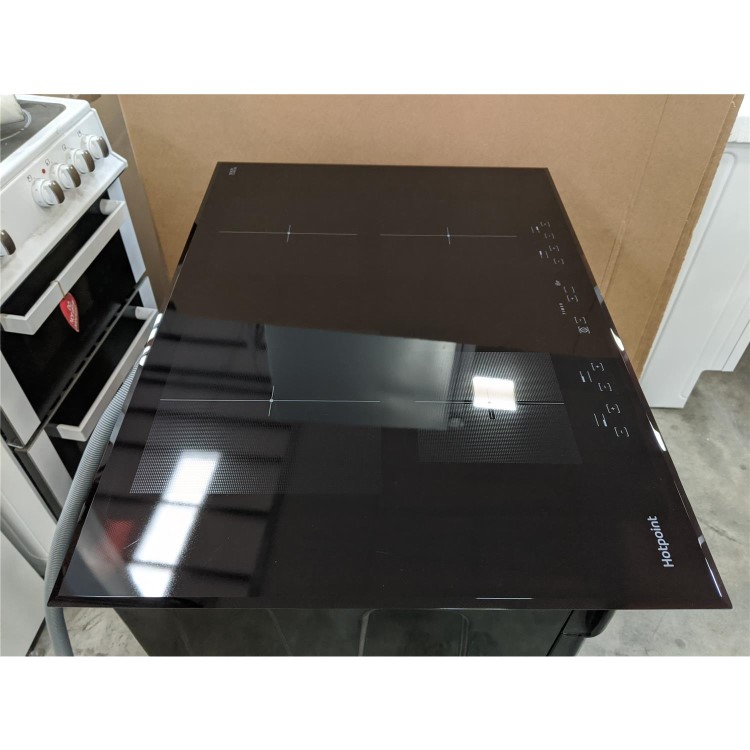 Refurbished Hotpoint CID740B Four Zone 70cm Induction Hob Black
