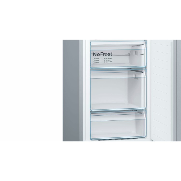 GRADE A3 - Bosch Serie 2 KGN34NL3AG Freestanding Fridge Freezer Frost Free - Stainless Steel Look