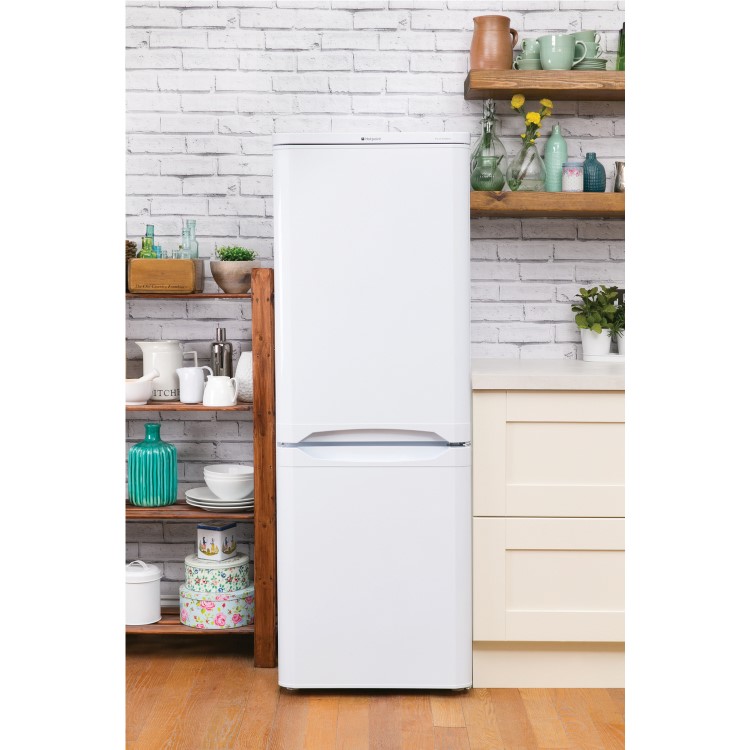 GRADE A2 - Hotpoint HBD5515W 60/40 First Edition 157x55cm 217L Freestanding Fridge Freezer - White
