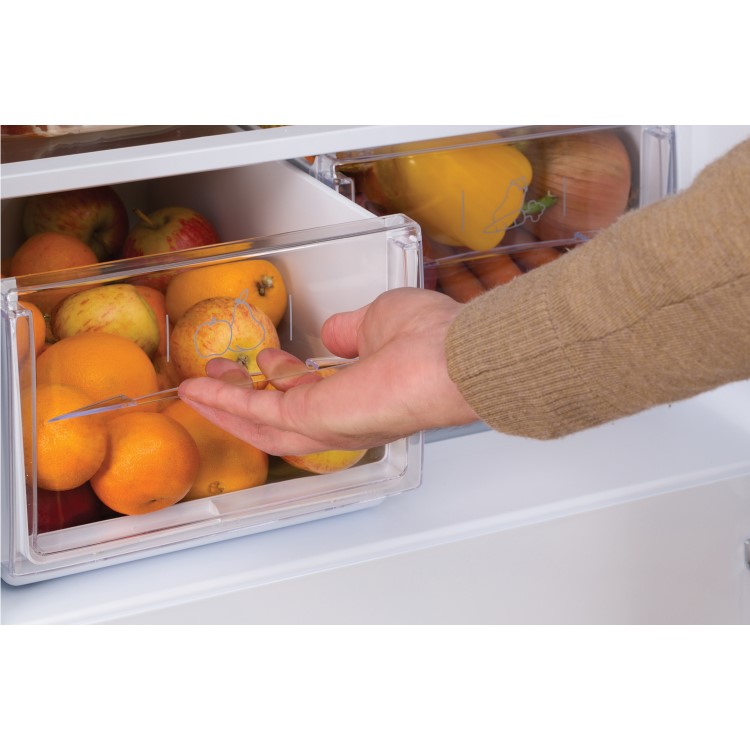 GRADE A2 - Hotpoint HBD5515W 60/40 First Edition 157x55cm 217L Freestanding Fridge Freezer - White