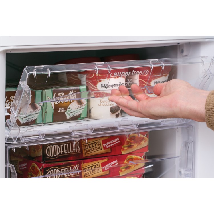 GRADE A2 - Hotpoint HBD5515W 60/40 First Edition 157x55cm 217L Freestanding Fridge Freezer - White