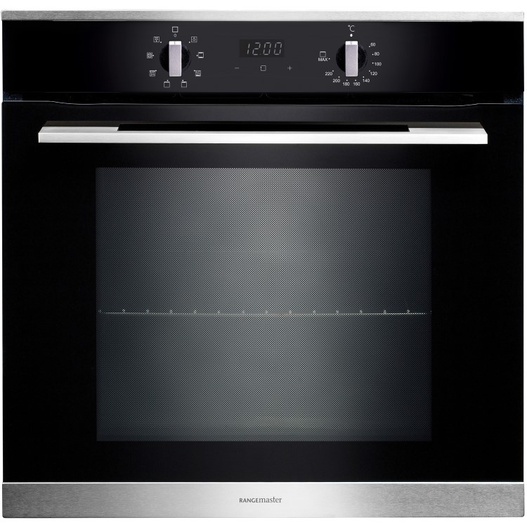 GRADE A3 - Rangemaster RMB608BLSS 60cm Built-in 8 Function Electric Single Oven