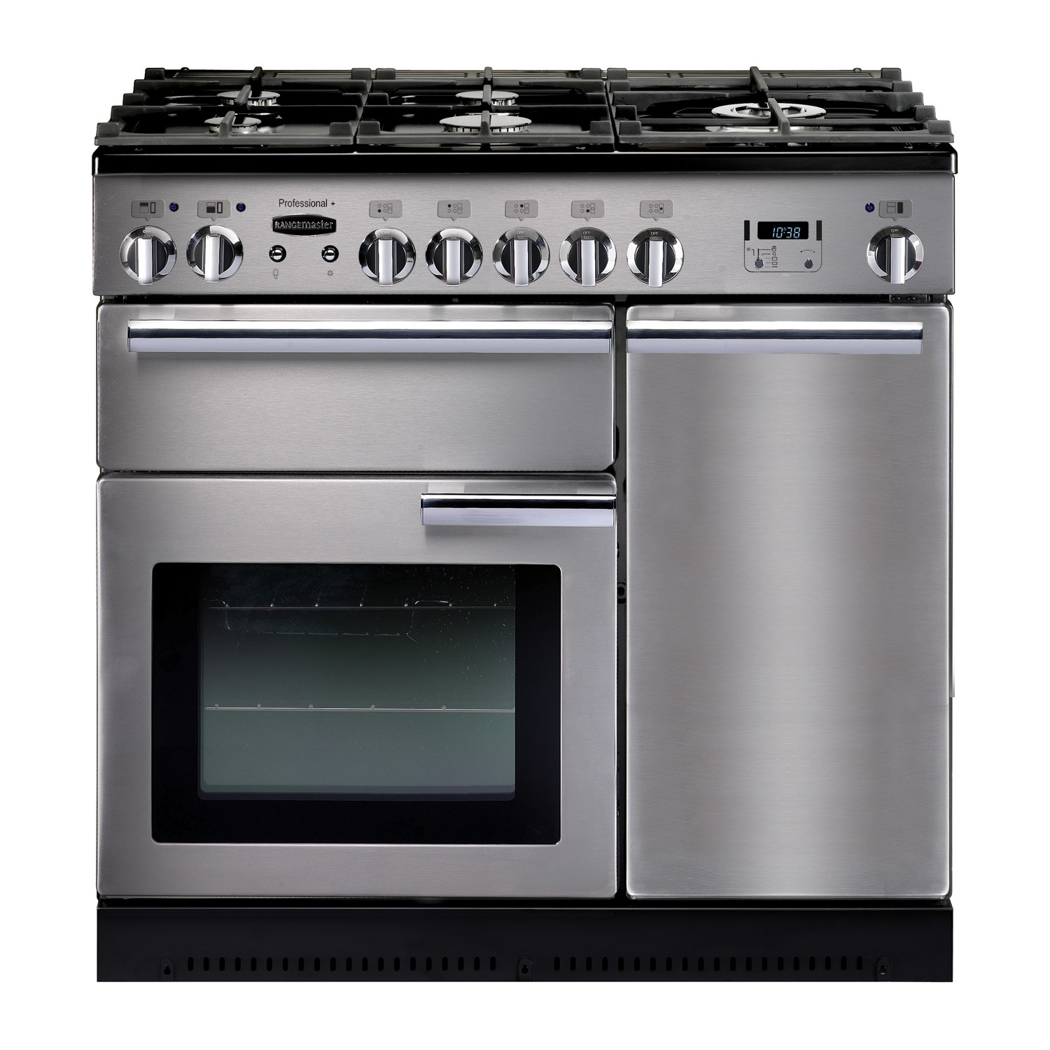 Rangemaster Professional Plus 90cm Dual Fuel Range Cooker - Stainless Steel