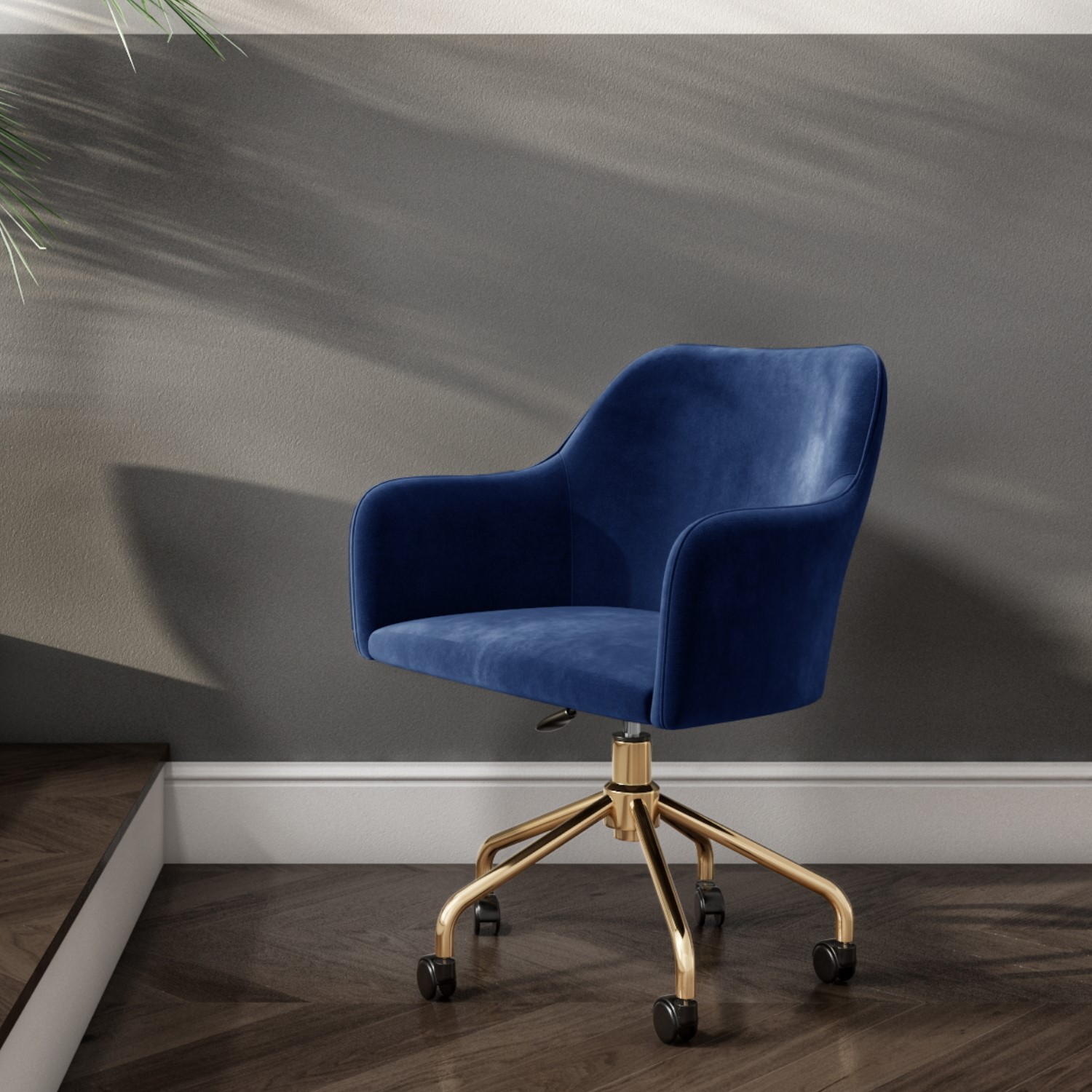 velvet office chair