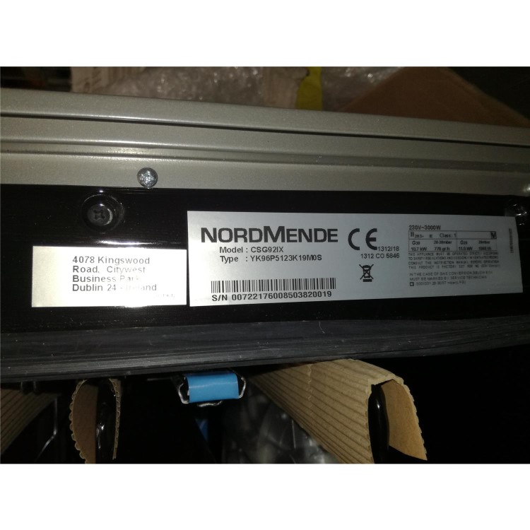 Refurbished NordMende CSG92IX 90cm Single Oven Dual Fuel Range Cooker Stainless Steel