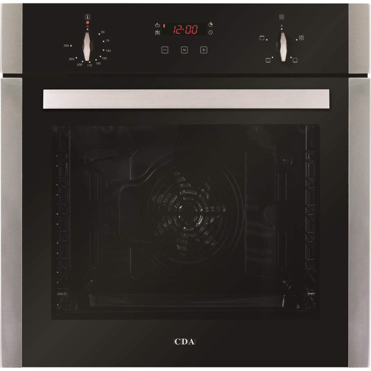 Refurbished CDA SK210SS 60cm Single Built In Electric Oven With Touch Control Programmer Stainless Steel