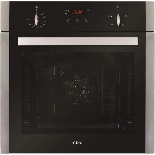 GRADE A2 - CDA SK210SS 74L Electric Single Oven With Touch Control Programmer - Stainless Steel