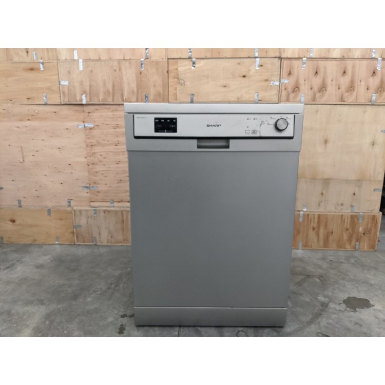 Refurbished Sharp QW-DX13F47S 10 Place Freestanding Dishwasher Silver