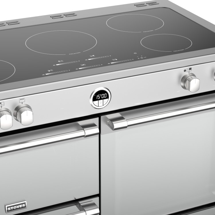 Refurbished Stoves Sterling S1100Ei 110cm Electric Induction Range Cooker - Stainless Steel