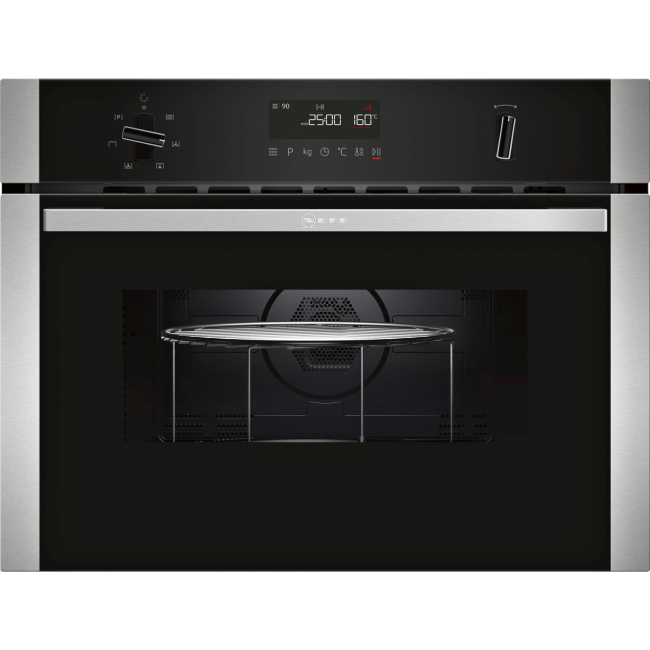GRADE A2 - Neff C1AMG83N0B Compact Height Built-in Combination Microwave Oven With - Stainless Steel