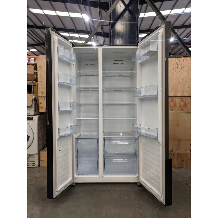 Refurbished Fridgemaster MS91518FFB 516 Litre American Fridge Freezer Black