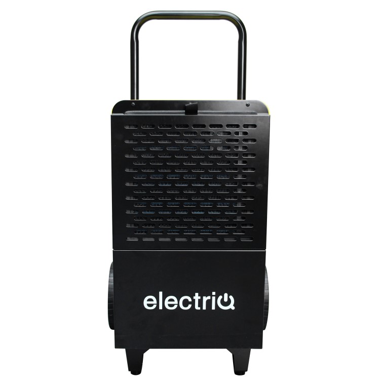 GRADE A5 - electriQ 50L Industrial Portable Dehumidifier with Metal Body & Large Wheels