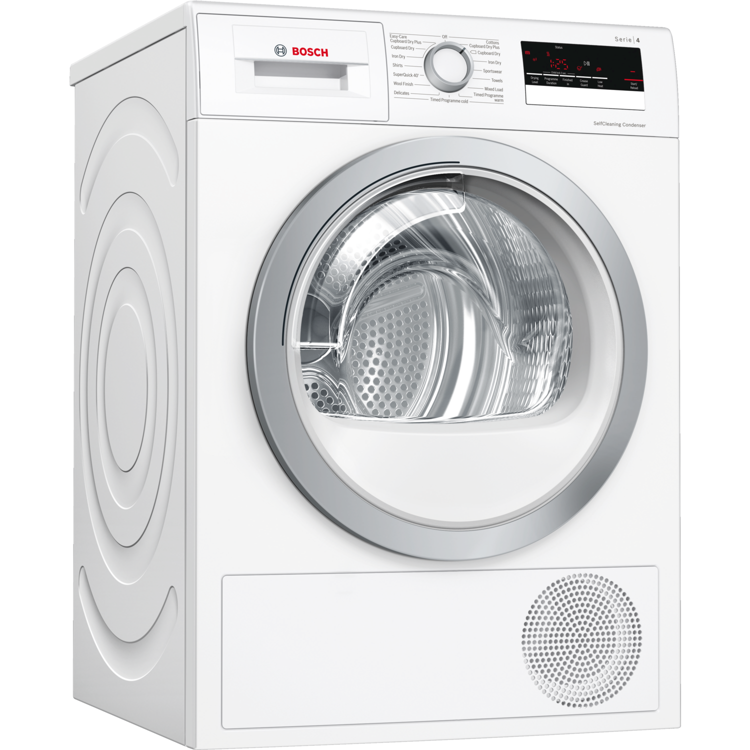 Bosch 8kg Freestanding Heat Pump Tumble Dryer With Self Cleaning Condenser - White