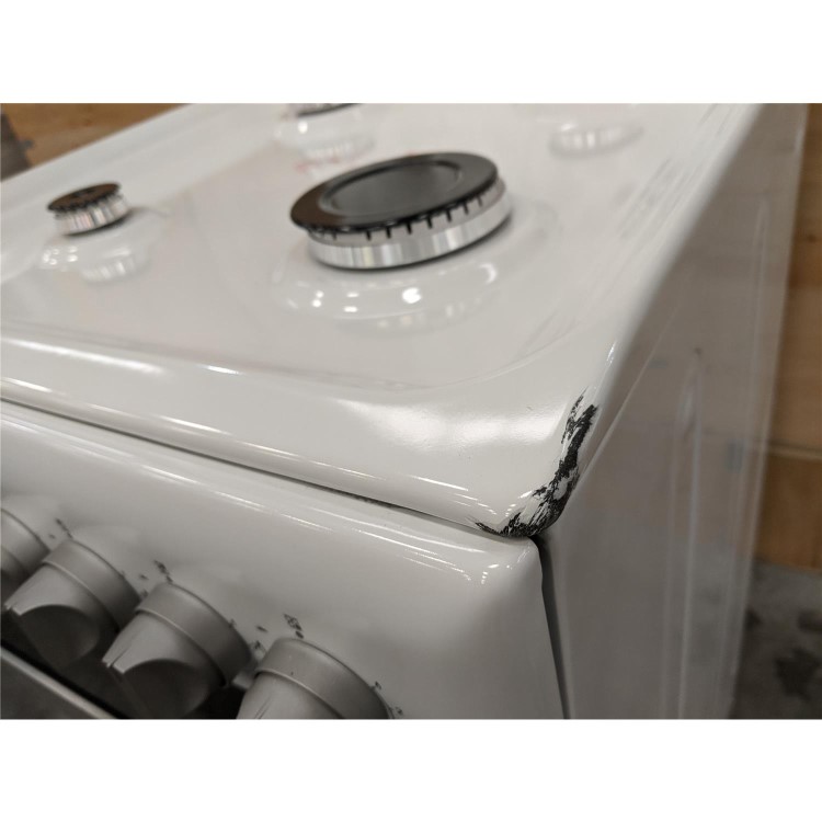 Refurbished Hotpoint HD5G00CCW 50cm Double Cavity Gas Cooker White