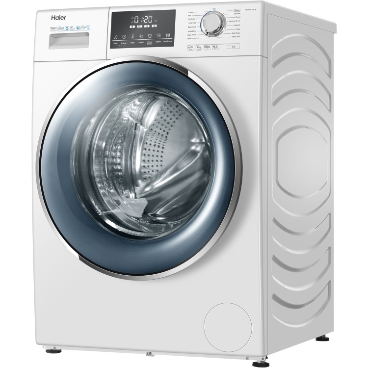 GRADE A2 - Haier HW80-B14876 8kg 1400rpm Freestanding Washing Machine with Direct Motion Motor - White