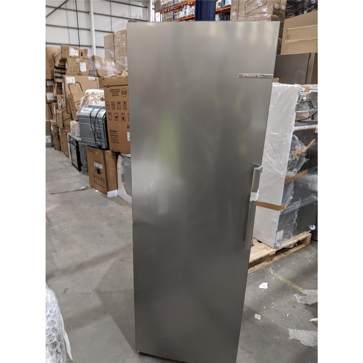 Refurbished Bosch KSV33VLEP Serie 4 176x60cm 324L Freestanding Fridge - Stainless Steel Look