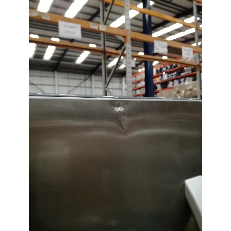 Refurbished Hotpoint FFU4DX1 Quadrio 70cm Wide Frost Free Freestanding Fridge Freezer - Stainless Steel