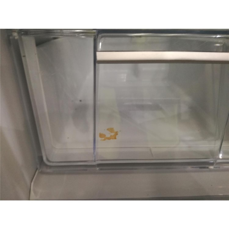 Refurbished Hotpoint FFU4DX1 Quadrio 70cm Wide Frost Free Freestanding Fridge Freezer - Stainless Steel