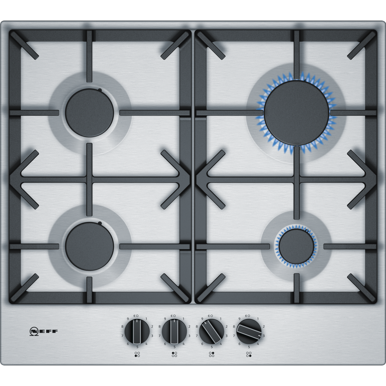 Refurbished Neff N70 T26DS49N0 59cm 4 Burner Gas Hob Stainless Steel