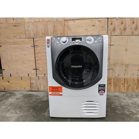 Refurbished Hotpoint AQC9BF7E1 9kg Freestanding Condenser Tumble Dryer - White