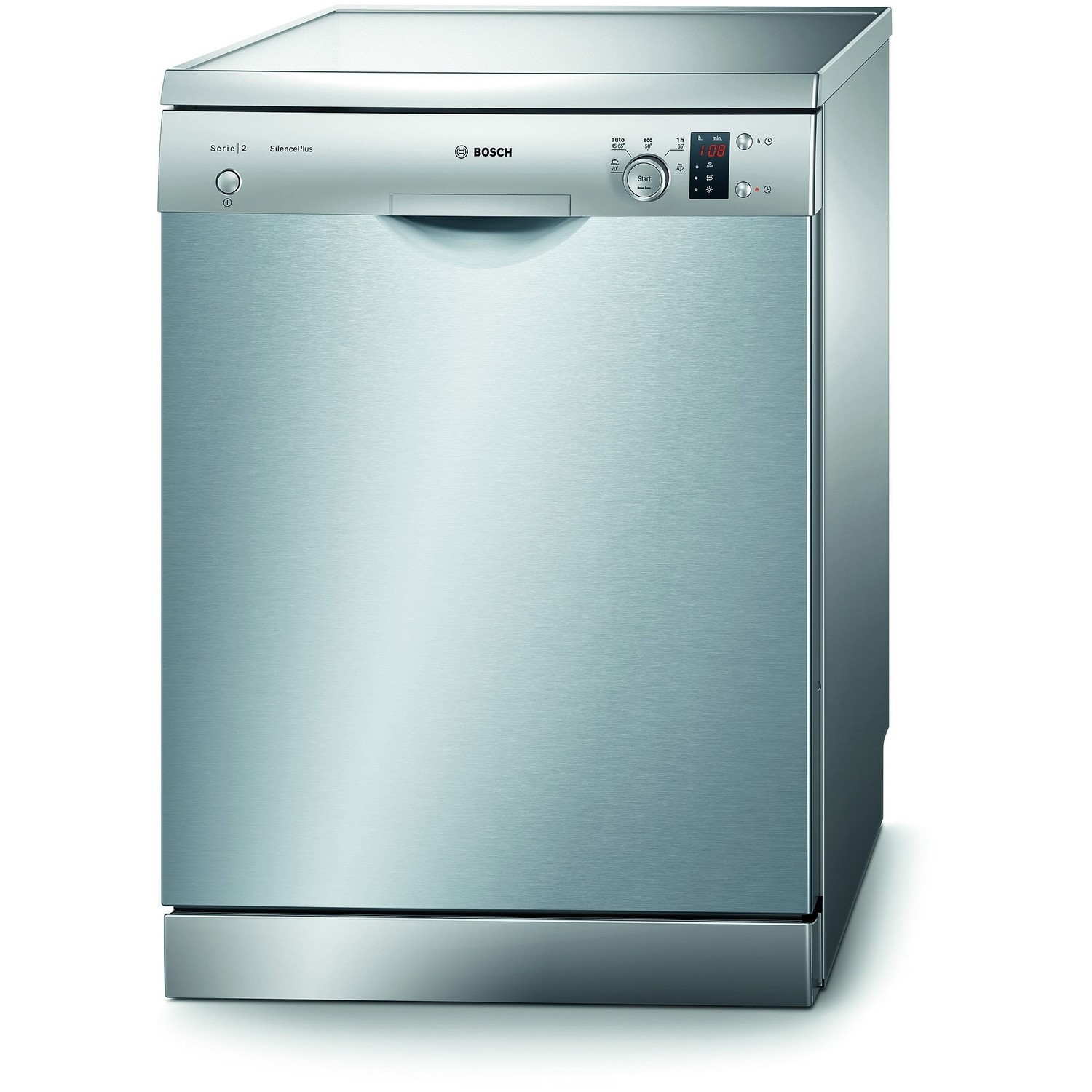 Refurbished Bosch Serie 2 SMS25AI00E 12 Place Freestanding Dishwasher Silver