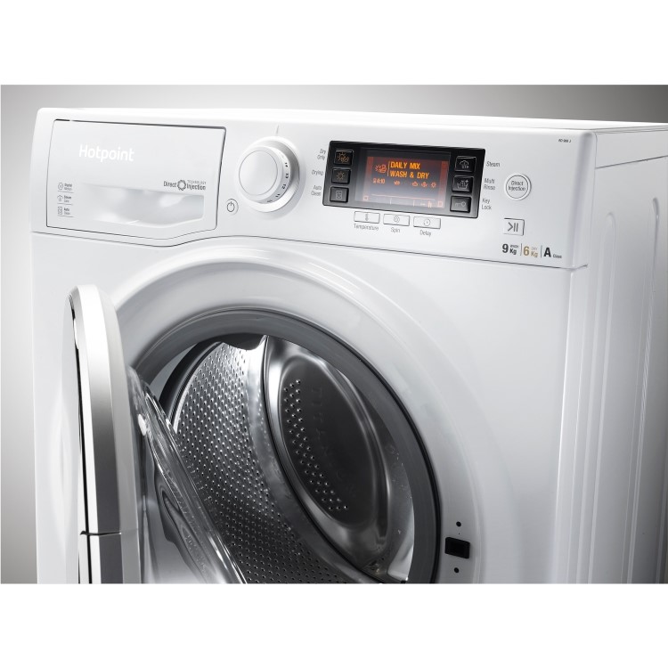 Hotpoint RD966JD 9kg Wash 6kg Dry 1600rpm Freestanding Washer Dryer - White