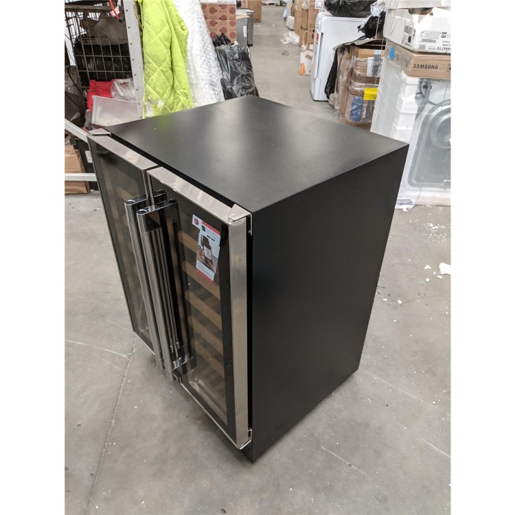 Refurbished Hoover HWCB60DUK Integrated 40 Bottles Dual Zone Wine Cooler