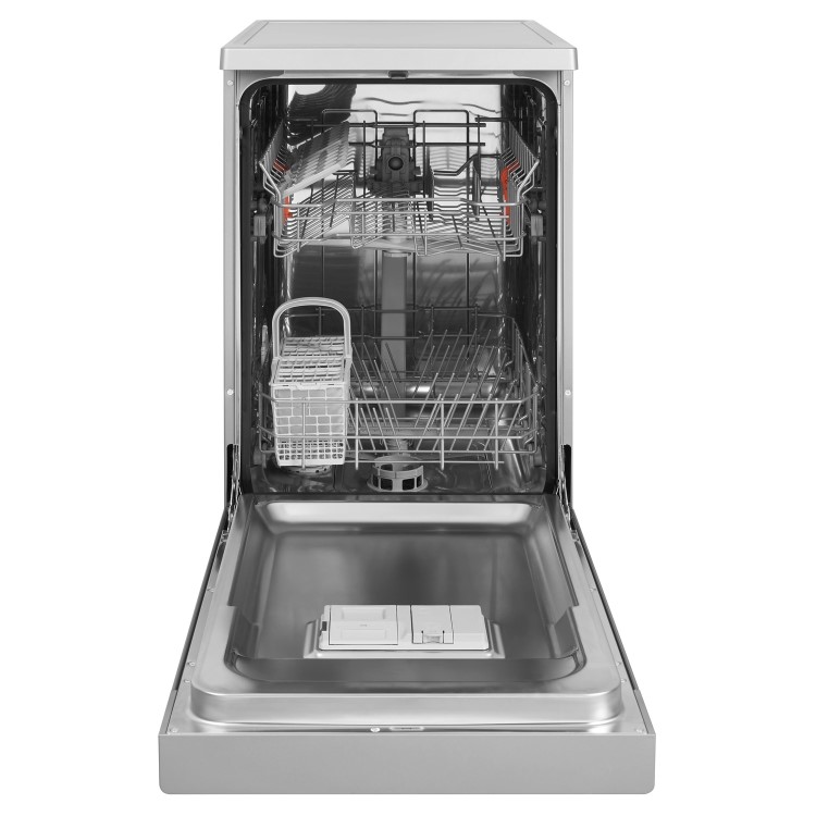 GRADE A2 - Hotpoint HSFE1B19S Aquarius Slimline Freestanding Dishwasher - Silver
