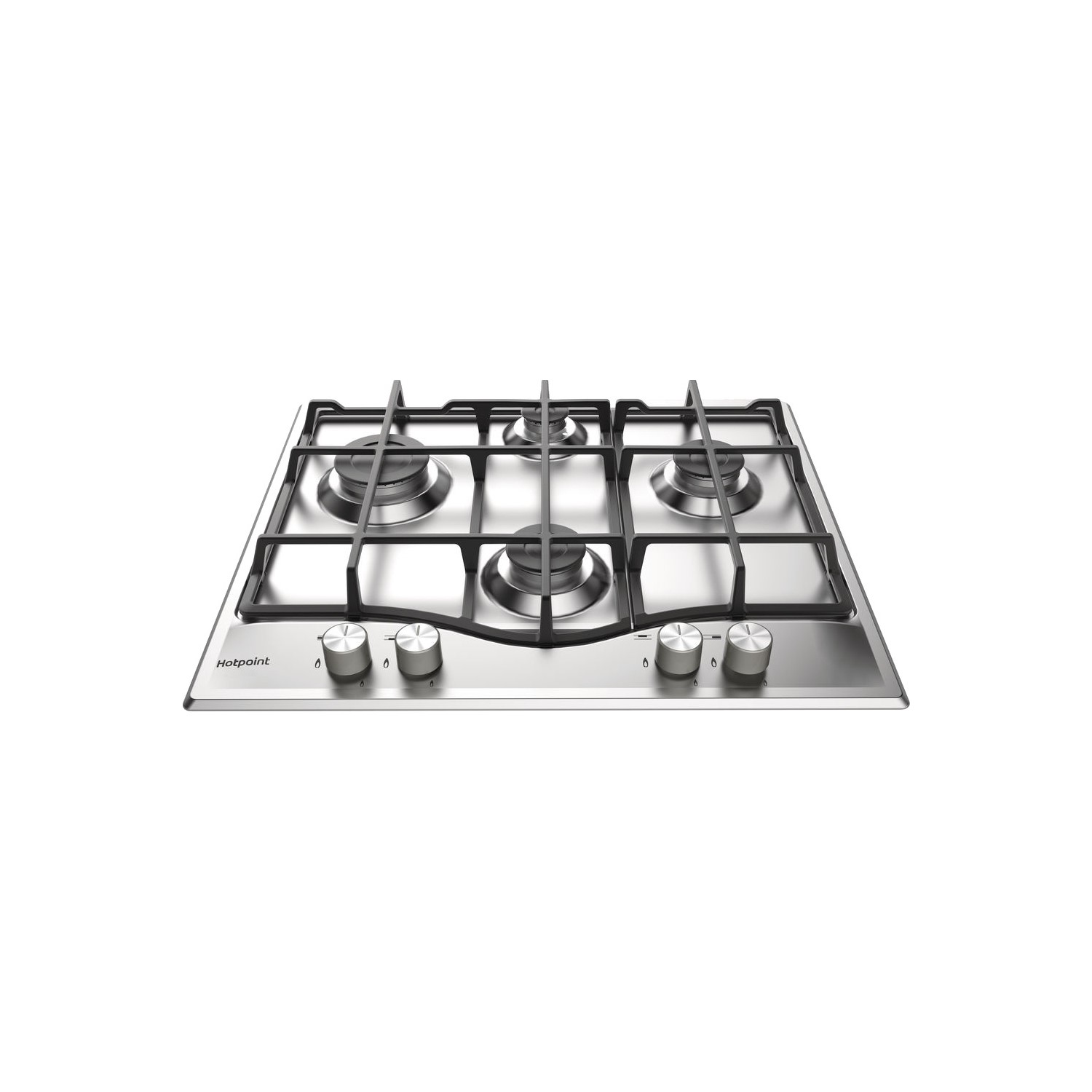 Refurbished Hotpoint PCN641IXH 60cm 4 Burner Gas Hob Stainless Steel