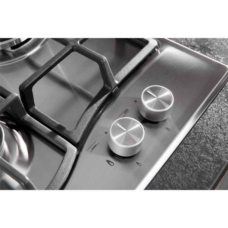 GRADE A2 - Hotpoint PCN641IXH 60cm Four Burner Gas Hob Stainless Steel