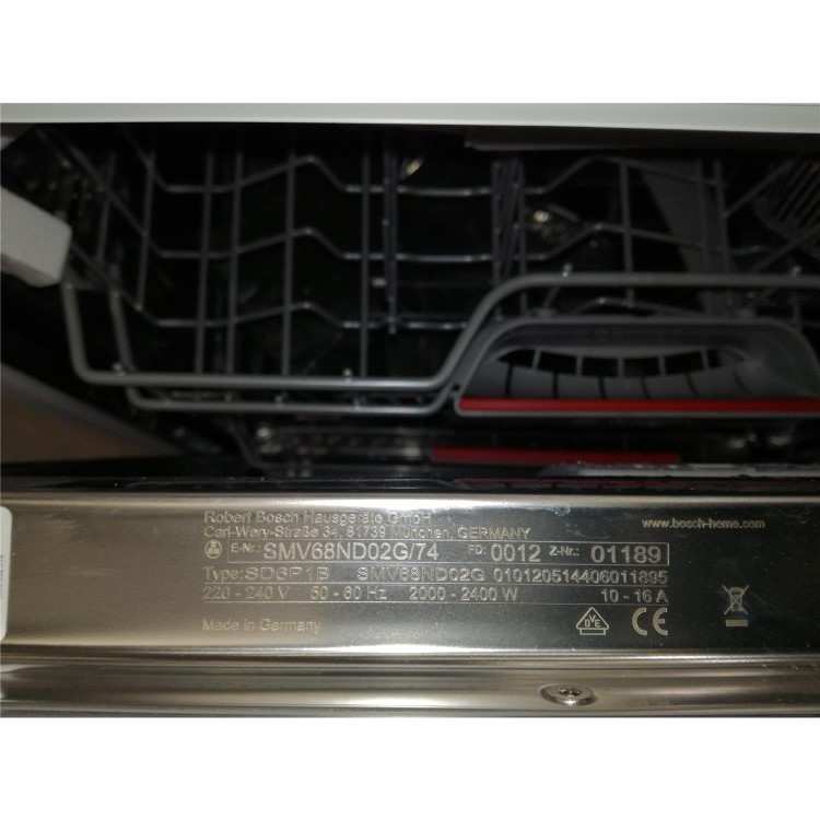Refurbished Bosch SMV68ND02G 13 Place Fully Integrated Dishwasher