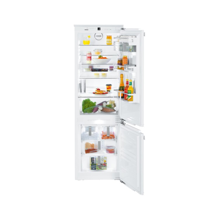 Liebherr ICN3386 BioCool NoFrost 60-40 Integrated Fridge Freezer With Soft-closing Doors and Non-Plumbed Ice Maker - Door on Door