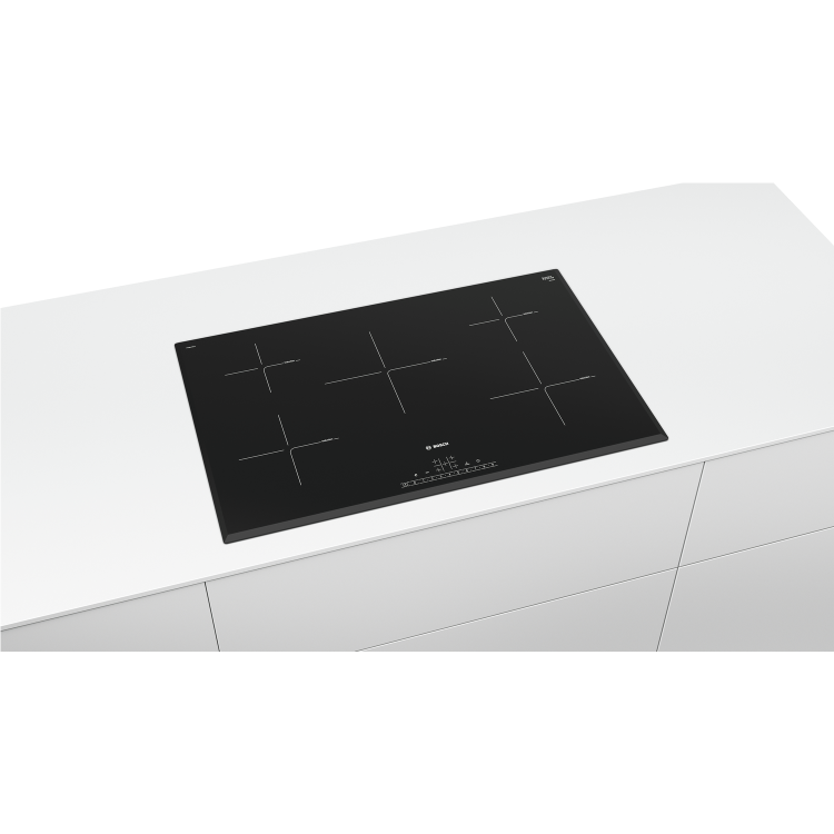 GRADE A2 - Bosch PIV851FB1E Serie 6 802mm Five Zone Induction Hob With Three Bevelled Edges