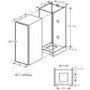 CDA 228 Litre Integrated Upright In Column Freezer
