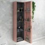 Pink Wall Mounted Tall Bathroom Cabinet 350mm - Empire