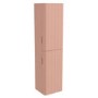 Pink Wall Mounted Tall Bathroom Cabinet 350mm - Empire
