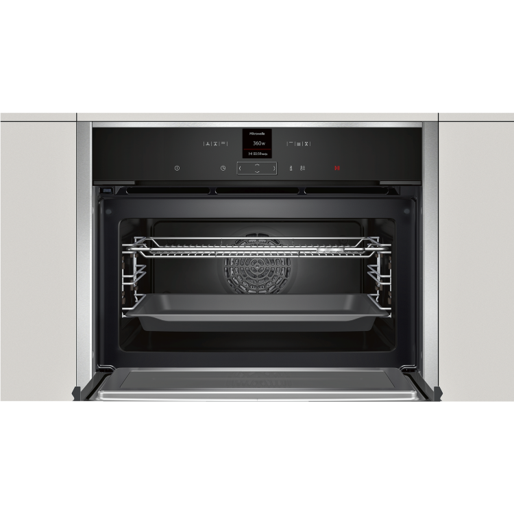 GRADE A2 - NEFF C17MR02N0B 1000W 45L Built-in Combination Microwave Oven Stainless Steel
