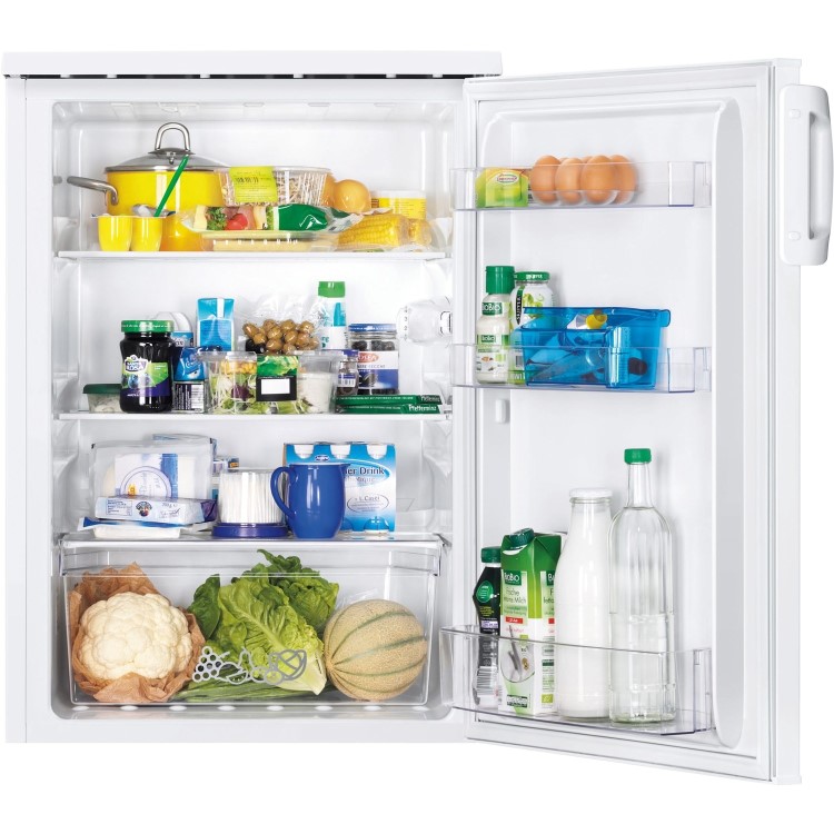 GRADE A1 - Zanussi ZXAN15FW0 60cm Wide Under Counter Freestanding Larder Fridge - White
