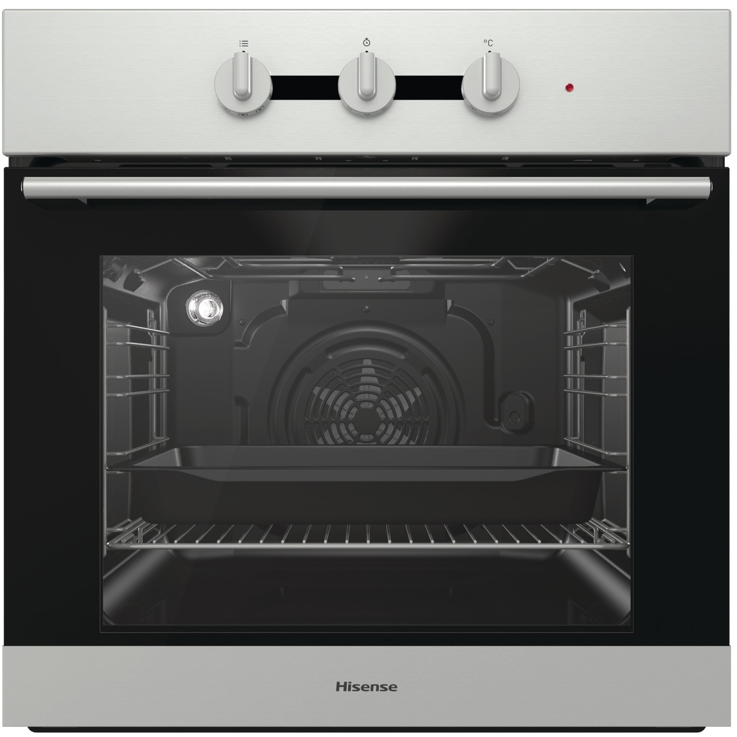 Refurbished Hisense BI3111AXUK 60cm Single Built In Electric Oven Stainless Steel