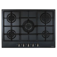 Refurbished CDA HG7251BL 70cm 5 burner gas hob - wok burner - front control - Black