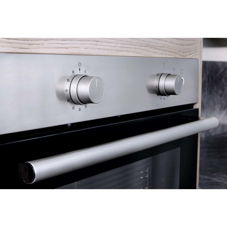 GRADE A3 - Hotpoint GA2124IX Single Gas Oven - Stainless Steel