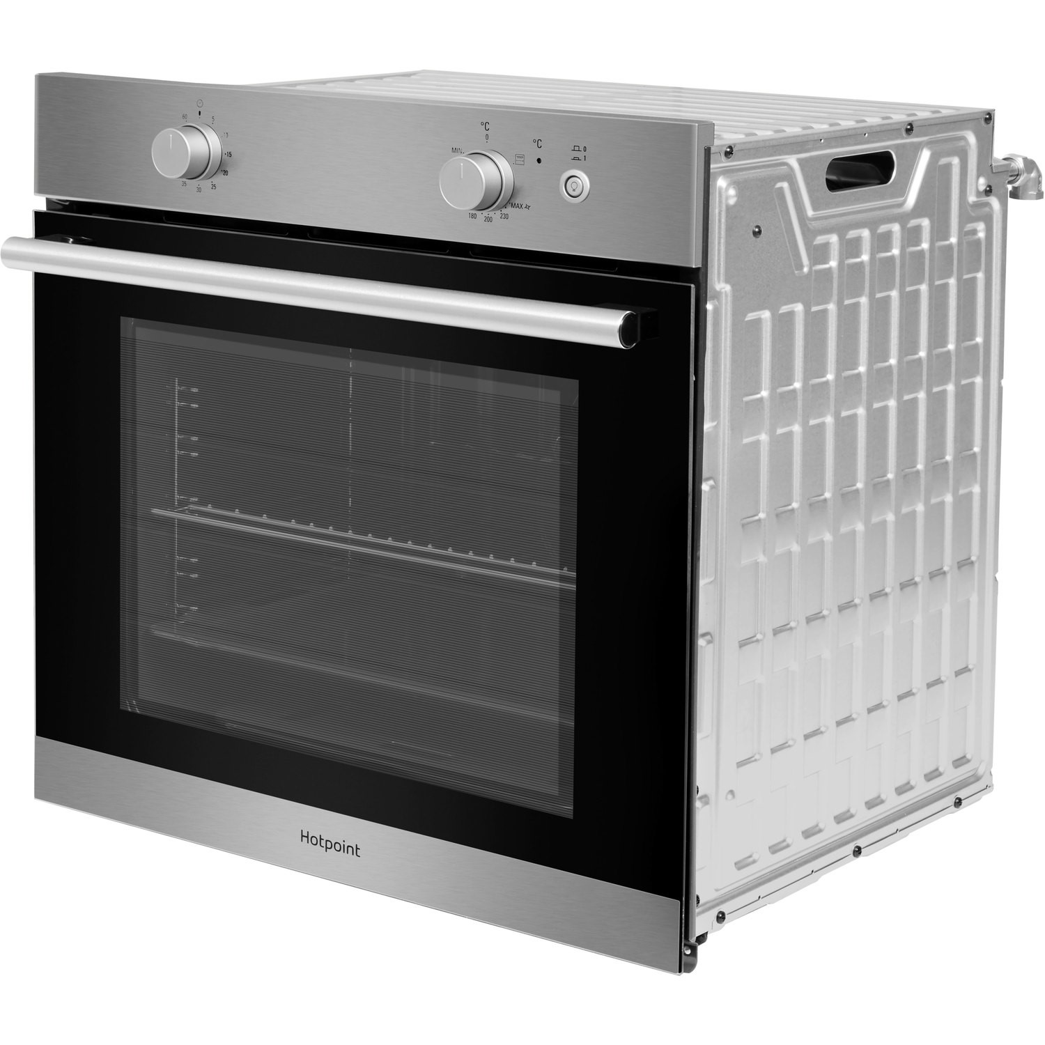 GRADE A2 Hotpoint GA2124IX Single Gas Oven Stainless Steel
