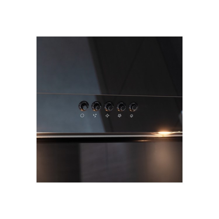 GRADE A2 - Amica AEP60BL 60cm Angled Cooker Hood - Black