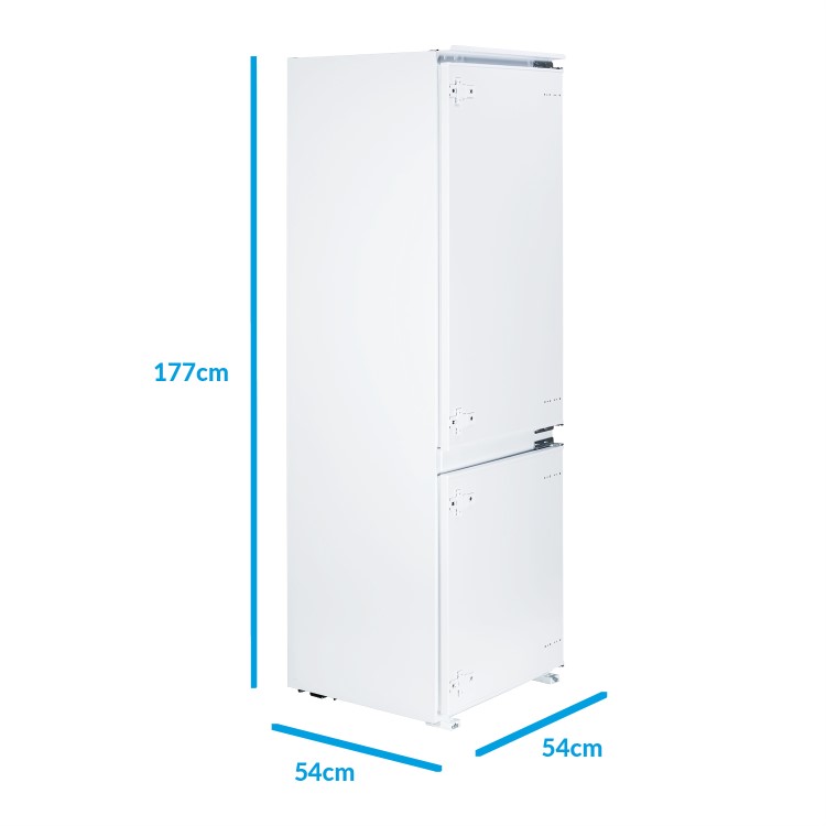 electriQ 269 Litre 70/30 Integrated Fridge Freezer - White
