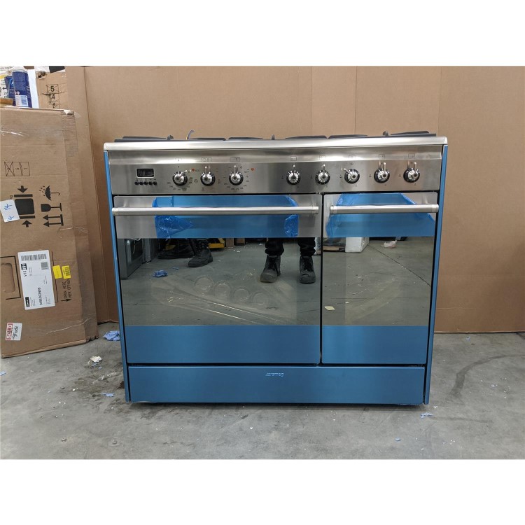 Refurbished Smeg SUK92MX9-1 90cm Dual Fuel Range Cooker