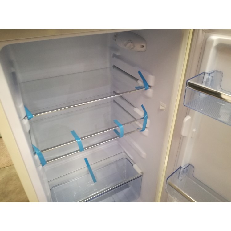 Refurbished electriQ Top Mount Retro Fridge Freezer in cream