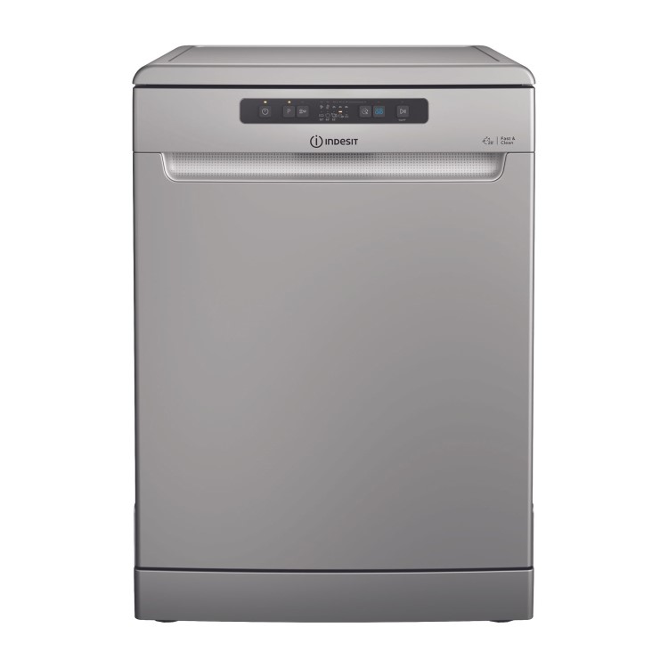 GRADE A1 - Indesit DFC2B16SUK 13 Place Freestanding Dishwasher With Cutlery Tray - Silver
