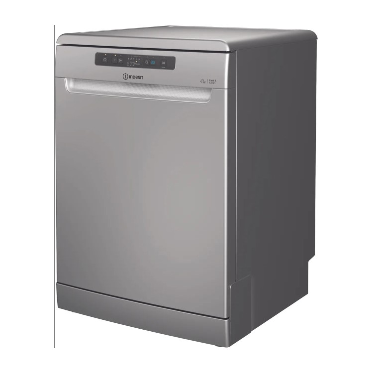 GRADE A1 - Indesit DFC2B16SUK 13 Place Freestanding Dishwasher With Cutlery Tray - Silver